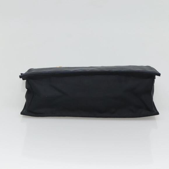 PRADA Hand Bag Nylon Navy Gold - Picture 9 of 12